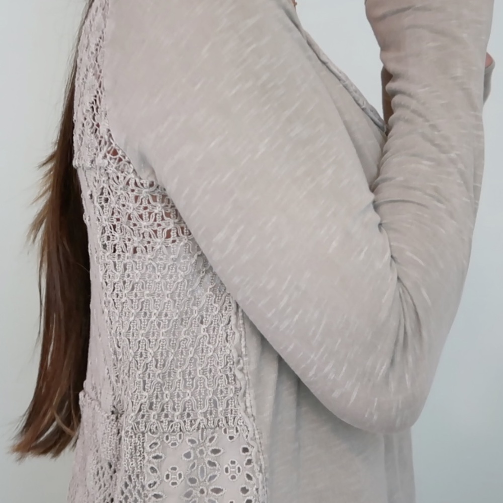 Free People Lace Back Top